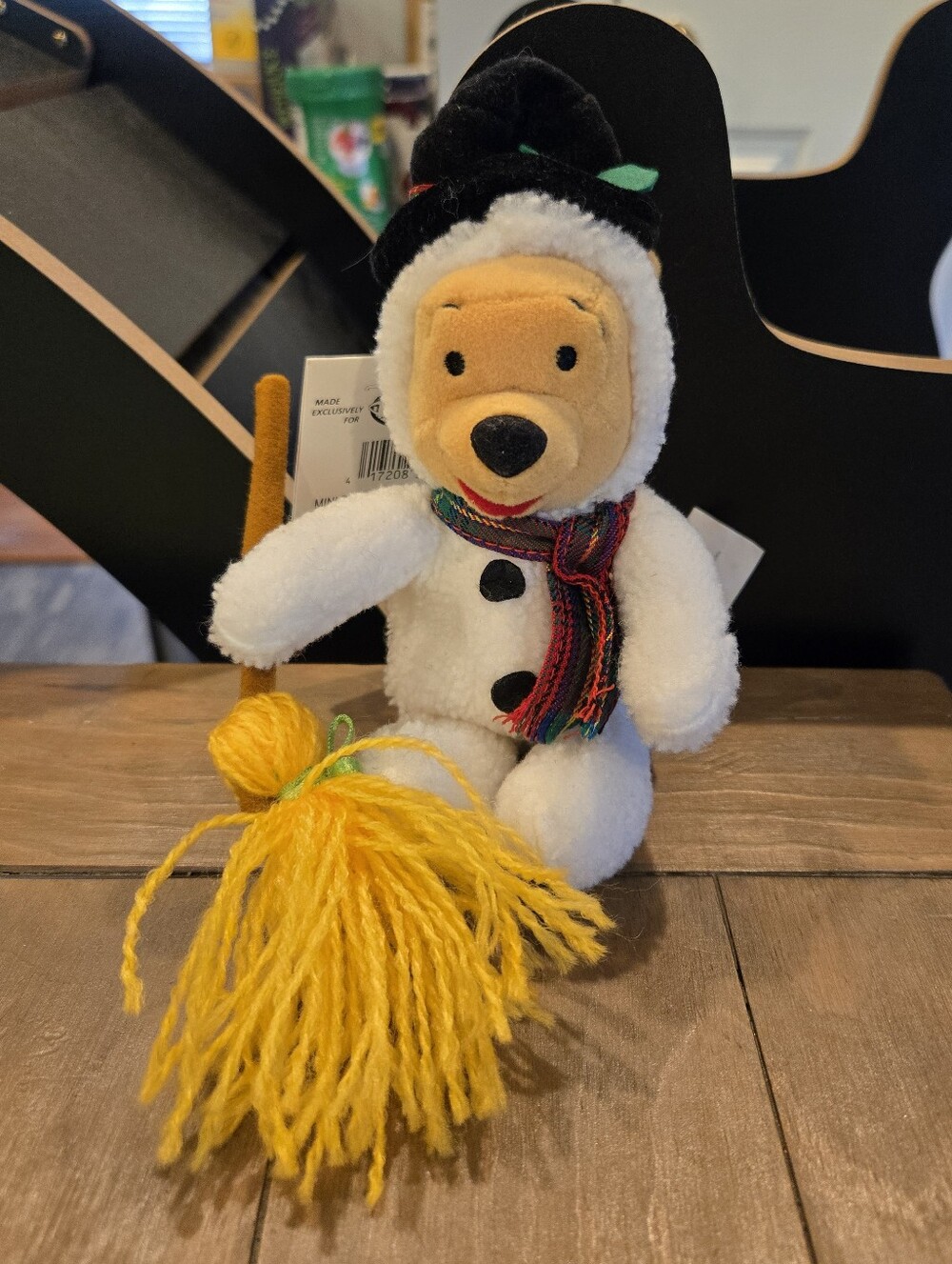Winnie The Pooh Disney Store Holiday Snowman Pooh Bear Plush New